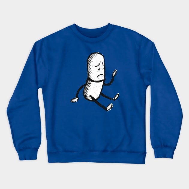 Concerned Capsule - Pharmacy Humor Crewneck Sweatshirt by RxBlockhead